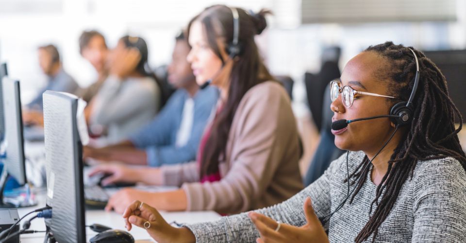 A call center illustrates the need for Salesforce Nonprofit Cloud's new AI tools.